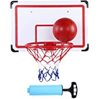 Tablero Baloncesto-Tablero de baloncesto colgante de 70cm Aro Tableros de montaje en pared de interior al aire libre…